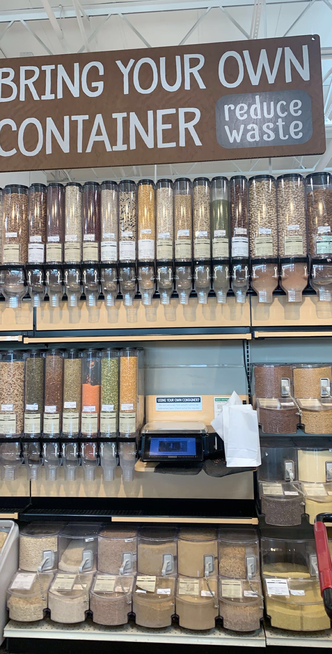 Bulk section at MOM’s Organic Market