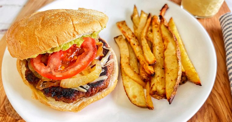 Vegan Beyond Burgers & Home-Made French Fries