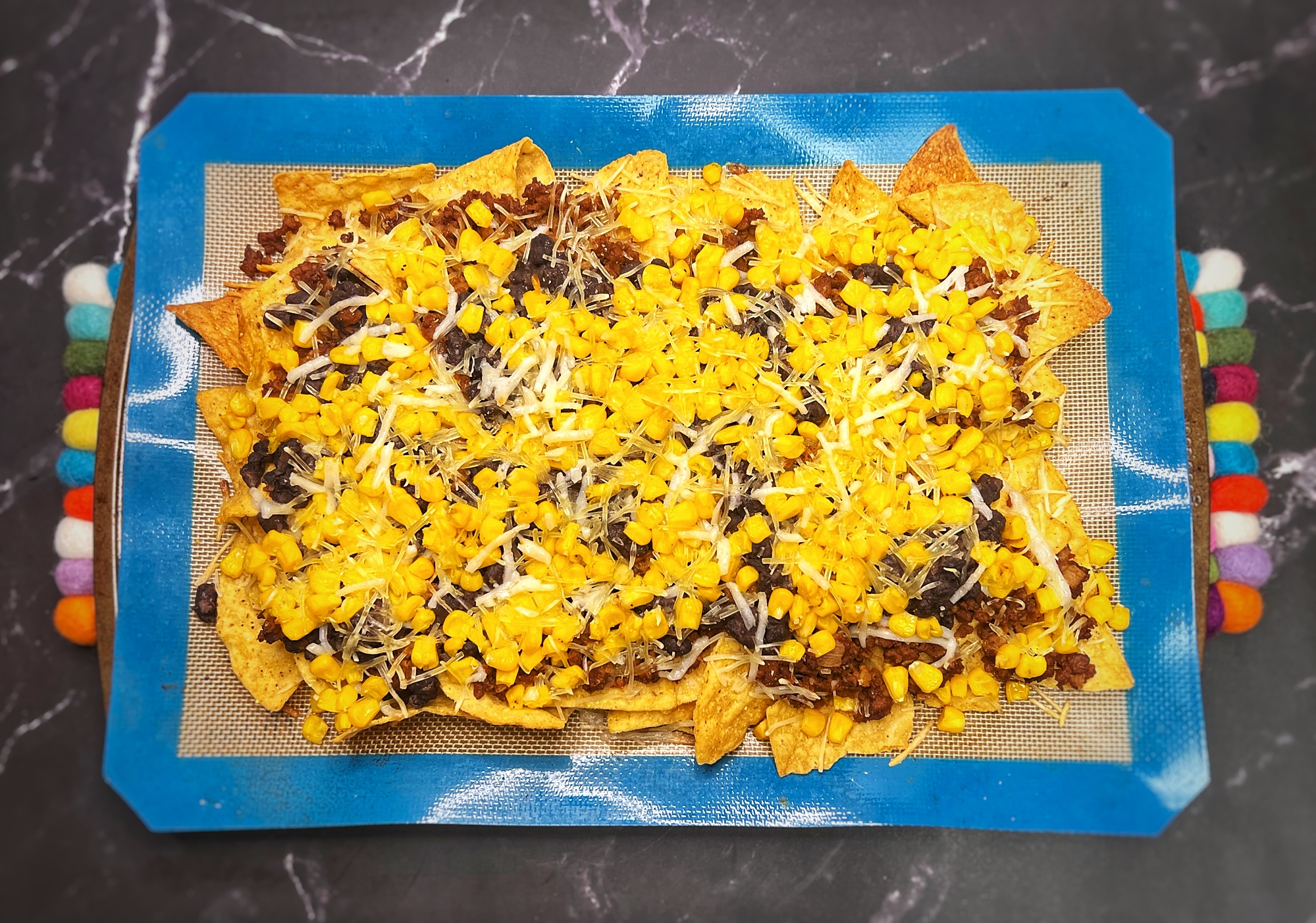 Vegan nachos after oven 