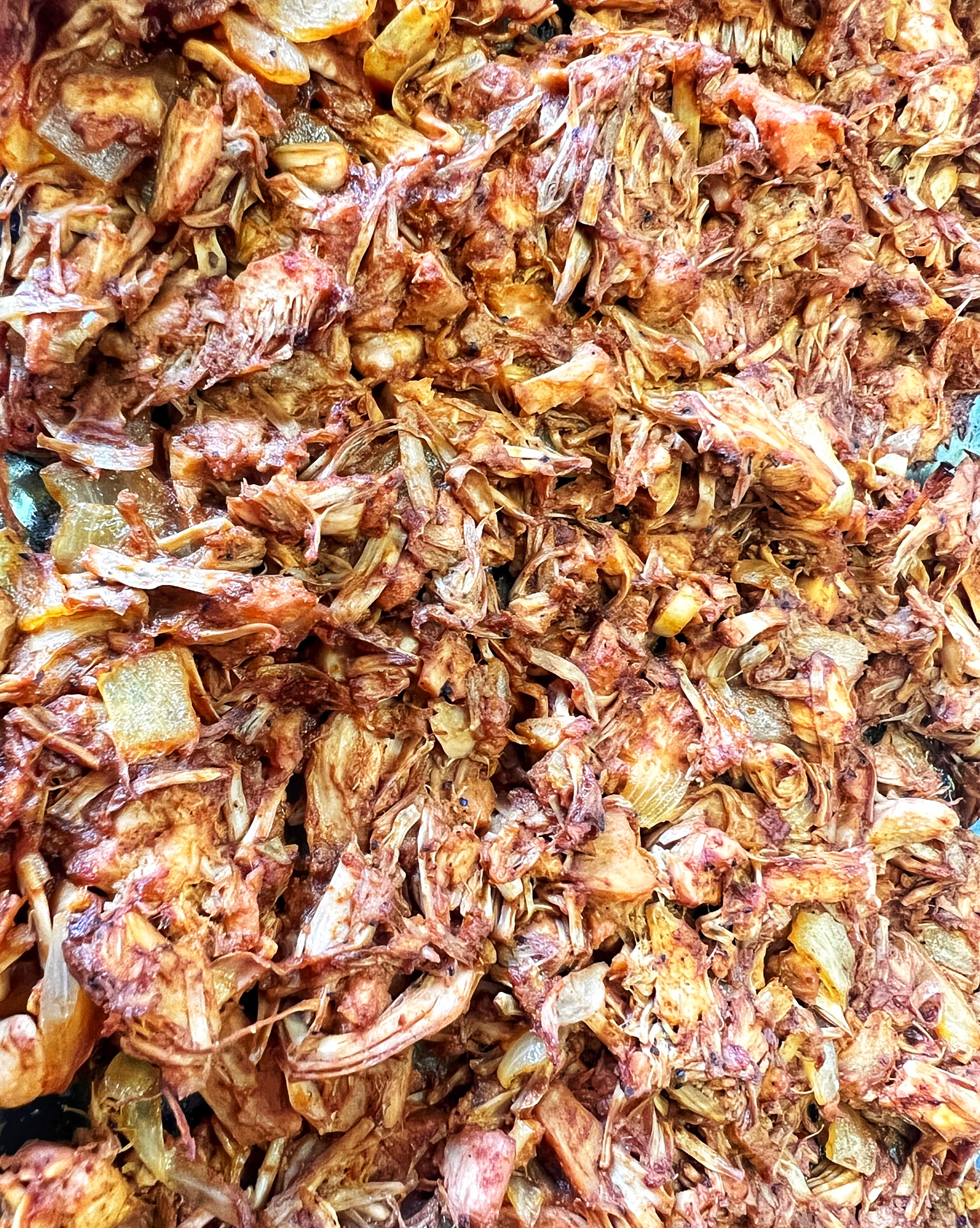 Jackfruit for vegan pulled pork sandwiches 